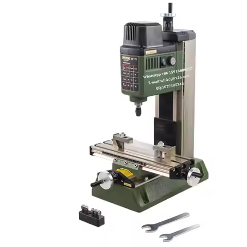 Milling Machine MF70 Bench Driller Woodworking Lathe with Optional Dividing Head Chuck Tungsten Stee