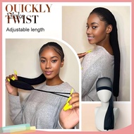 LK 2Pcs This braided hair sleeve is 70 cm (28 inches) long and last circumference is 48 cm (19 inche