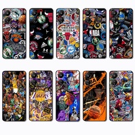 Xiaomi Redmi 13C POCO C65 POCO F7 X7 Pro M6 5G nba logo Fashionable soft black phone case