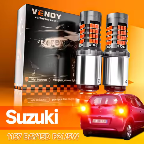2pcs LED Brake Light Blub Lamp P21/5W BAY15D For Suzuki Alto Baleno Celerio Grand Vitara Ignis Kizas