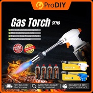 SF115 Multipurpose Torch Gun Butane Gas Camping Gas Cooking Fire Maker Flame Gun Welding Torch Pemet