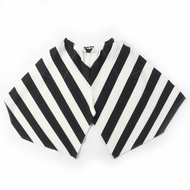 全新未使用☆ 三宅一生 (Issey Miyake) PLEATS PLEASE PP53-JF781 斜紋闊腿褲/燈籠褲 白色/黑色 3碼 日本製造 正品女裝
