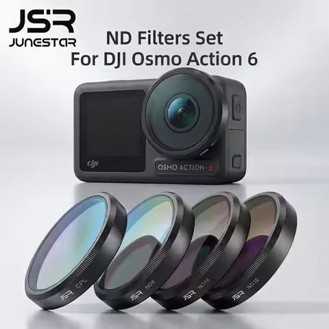 JSR ND Filter DJI Osmo Action 6 DJI ND Filter CPL ND8 ND16 ND32 Optical Lens Filter Set Action For O