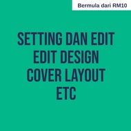 Setting Edit, Edit Design, Cover dan Layout, Adjust PDF