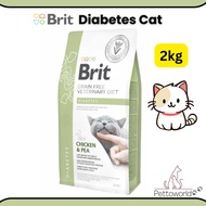Brit Diabetes Cat Chicken & Pea Dry Food 2kg
