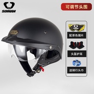 หมวกกันน็อคคาร์บอนไฟเบอร์ Soman สำหรับผู้ชายและผู้หญิง น้ำหนักเบา ทนทานทุกฤดูกาล สำหรับขี่มอเตอร์ไซค