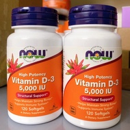 Vitamin D3 | Now Vitamin D3 5000IU [120 Tablets] - Increase Immunity