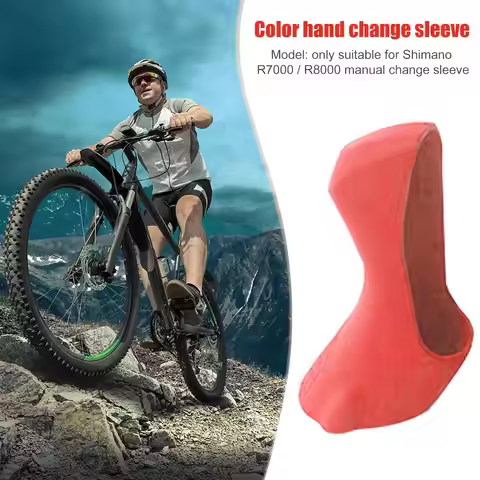 Silicone Road Bike Shift Lever Cover Hood for SHIMANO R7000/R8000 (Red)