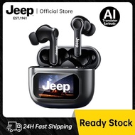 Jeep EW118 Plus TWS Bluetooth Earphone Al Smart Real-Time Translation Wireless Earbuds Active Noise 