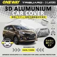 Calya Sigra 3-Layer Waterproof Uv Protection Outdoor Car Cover