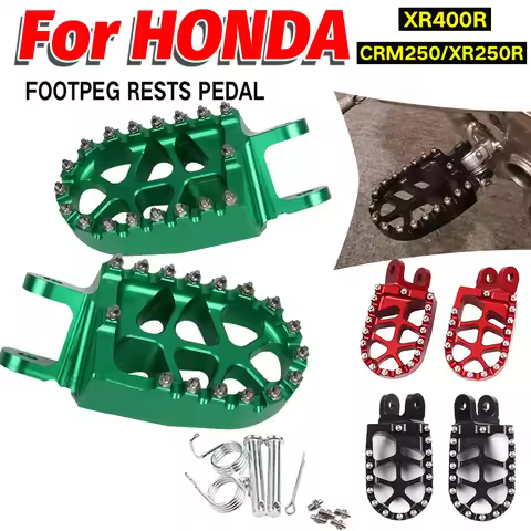 Dirt Bike Footrest Footpegs Foot Pegs Pedal Parts For HONDA CRM250 CRM 250 XR250R XR400R XR 250R 400