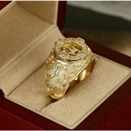 Silver 925 Original gold Ring For Men Simple gold Fashion Jewellery/Cincin Perak Perempuan Murah CCB216