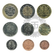 Africa Malawi 9 Coins Foreign Coins