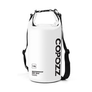 COPOZZ Waterproof Bag Dry Bag PVC 15L with Long Adjustable Strap for Men Women Storage Gym Swimming