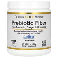 California Gold Nutrition Prebiotic Fiber Plus Turmeric Extract Organic Ginger Extract and Boswellia
