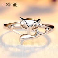 ♥ Original Temperament Silver Little Fox Ring Female Cute Simple Jewelry silver 925 original ring for women rings men korean jewelry cincin lelaki cincin perempuan couple cincin emas korea 戒指