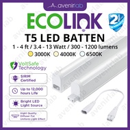 [SIRIM] ECOLINK T5 Tube Batten LED Light 300mm 600mm 900mm 1200mm 1ft 2ft 3ft 4ft SIRIM Certified