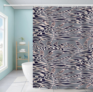 印花浴簾防黴淋浴簾(款式： 44)(180寬x180高)