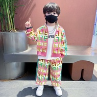 Boy Suit Children Spring Clothes Trendy Handsome Fashionable Baby Spring Autumn Style Trendy Cool Bo