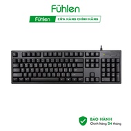 Bàn phím giả cơ có dây Fuhlen G411S 104 phím - Đa năng tiện dụng bền bỉ - Hàng chính hãng - Bảo hành