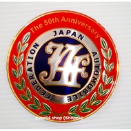 JAF 50 Anniversary Sticker Epoxy Japan Automobile Federation