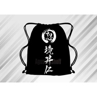 Taslan Waterproof Drawstring Bag 46x38 cm – Men's Multipurpose Bag Wanita Sports Bag/ School Bag