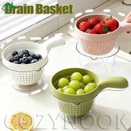[H&L] 1/2/4PCS Kitchen Washing Basket for Fruits Vegetables | Double Layer Design with Drain Contain