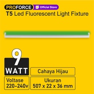 lampu tl led proforce t5 9 watt panjang 50 cm warna warni - hijau