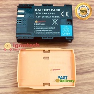 igootech แบตเตอรี่ LP-E6 2650mAh for canon EOS 5D MK III 5D MK II 6D 7D 70D 60D