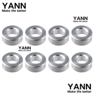 YANN1 8Pcs Shock Absorber Spacer, Aluminium Alloy Silver Tone Damper Spacer Washer, Portable d2.6xD5x2 Grommet Spacer Pads for RC Model Car