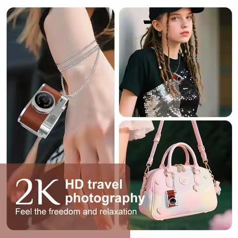 Mini Camera S160 Parity AVI 2K Mini Wearable Necklace Camera HD Video Recorder Portable Vlog Sports 