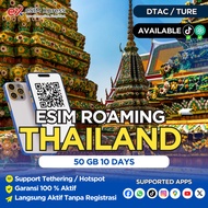 eSIM Thailand Local DTAC 50 GB Data 10 Hari | eSIM Roaming | eSIM Travel