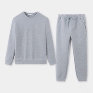 ewr Bộ Quần Áo Nam Dài Tay 5S FASHION Chất Nỉ Cotton Dày Dặn Trơn Basic Dễ Mặc (BNI23400) 234