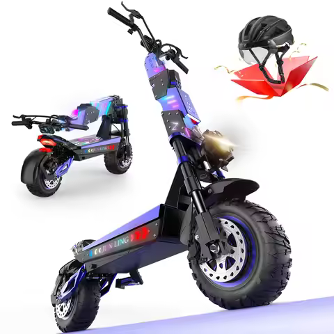 JL80 6000W Dual Motor Electric Scooter for Adults 60V30Ah Battery 40Mph Max Speed 52Mile 12‘’All-Ter