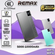 【3C Certified】Remax MP-5 5000mAh Powerbank Magnetic Wireless Powerbank Remax MP-6 10000mAh Powerbank