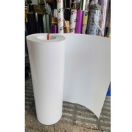 [Size 1 meter × 1 meter to] Milk White Hard PP Plastic - 1Li(1mm) thick. 2 smooth sides