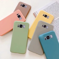 Samsung Galaxy S6 S7 Edge S8 S9 Plus Candy Color Slim Thin Matte Skin Soft TPU Silicone Android Phone Case Cover