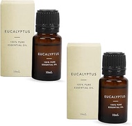 Green Velly Eucalyptus Essential Oil for Diffuser | Home Fragrance Diffuser Oil | Diffuser Oil, Candle Burner &amp; Electric Diffuser for Home Fragrance Candle | 100% Pure Essential Oil | 10ML Set of 2