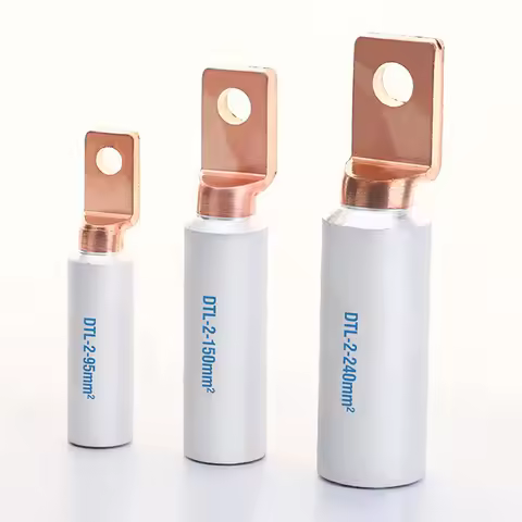 DTL-2 Copper Aluminum Terminal Lug Wire Connector Cable Crimp Terminals DTL-2-10/16/25/35/50/70/95/1