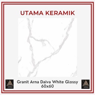 Granit Arna Daiva White Glossy 60x60 - KW 1 - Granit Lantai 