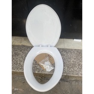 2-block Toilet Lid, White Plastic Drop Quietly Installed For Toilets: Inax, Thien Thanh, Big