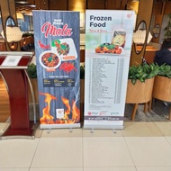 Roll Up Banner Aluminium UK.60x160cm Stand Banner Display Indoor dan Outdoor Standing Baner Display