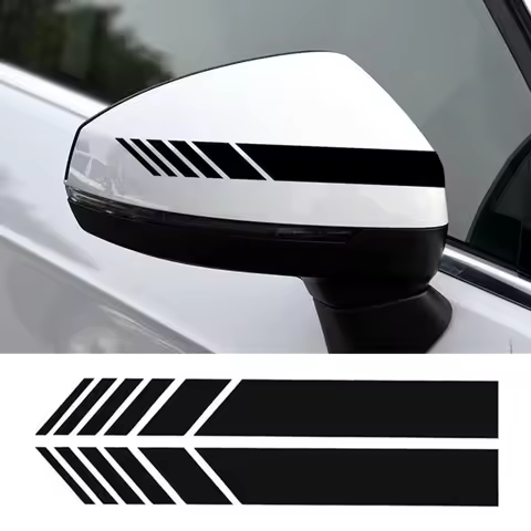 Rear View Mirror Stripes Vinyl Decal For dodge caliber Charger journey seat FR Leon Ibiza cupra Toyo