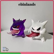 NOVOCCT  Gengar Figure, 9cm PVC Gengar Action Figure, Cute Sticking Tongue Out Transparent Gengar Ga