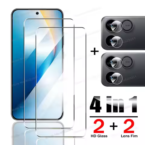 4 IN 1 For Honor WIN RT Win/RT 6.83" Fingerprint Unlock Clear Glass Screen Protector For Honor Win H
