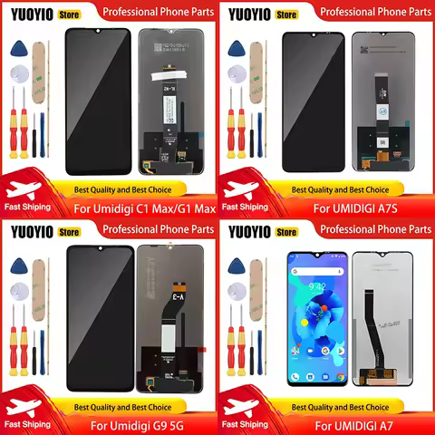 New Touch Display For Umidigi C1 Max C1 Plus G1 Max G1 Plus A7S G9 5G G5A G9A G9C G9T G2 G3 Plus LCD