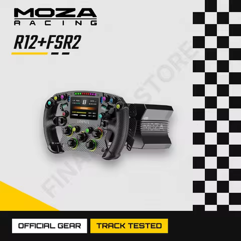 MOZA Racing R12 Direct Drive Wheel Base with FSR2 12NM Torque Servo Motor With New Generation FFB Fi