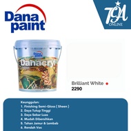 DANA PAINT Danacryl Sheen Cat Tembok Interior Premium 25 Liter - Brilliant White 2290