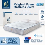 Uniland Sleep Kasur Busa Original 30cm Foam Mattress Box Free Bantal & Free Ongkir Jawa Bali