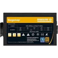 POWER SUPPLY PSU SEGOTEP BN650W ID PCIE 5.1 ATX 3.1 80+ BRONZE NON MODULAR SGT-PSU-BN650WID-B